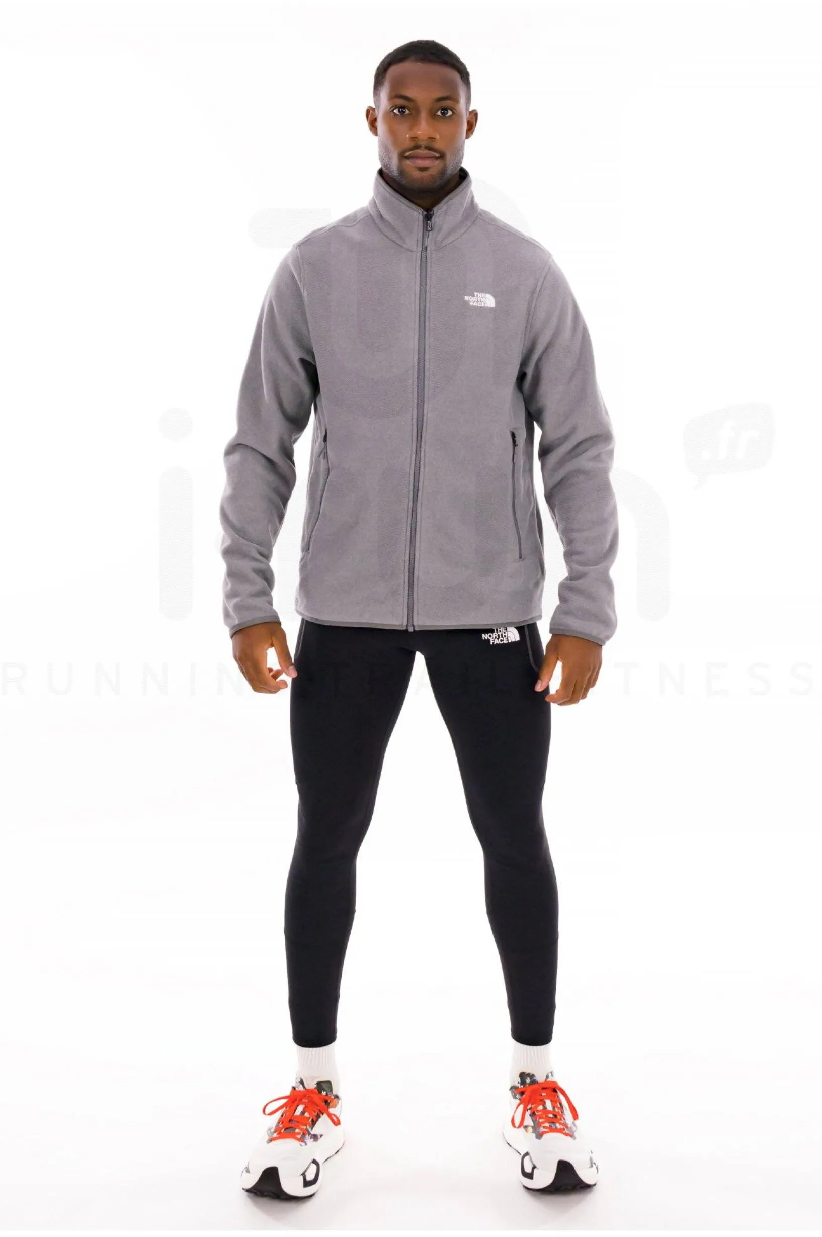 Homme The North Face Polaires^100 Glacier Full Zip