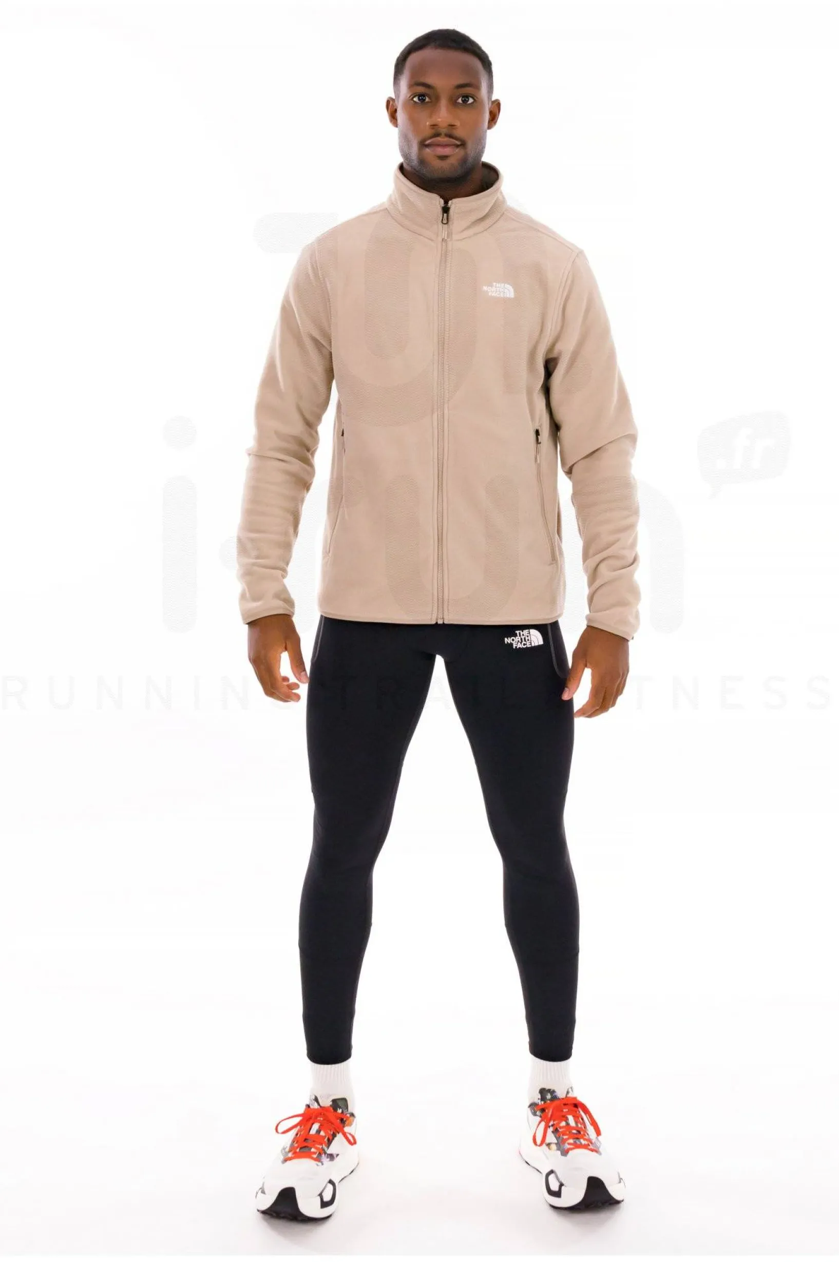 Homme The North Face Polaires^100 Glacier Full Zip