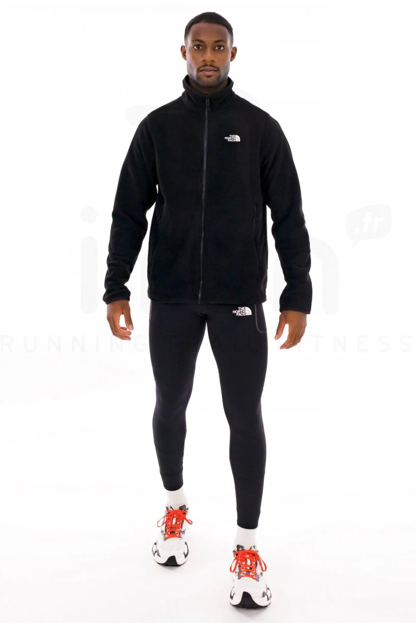 Homme The North Face Polaires^100 Glacier Full Zip