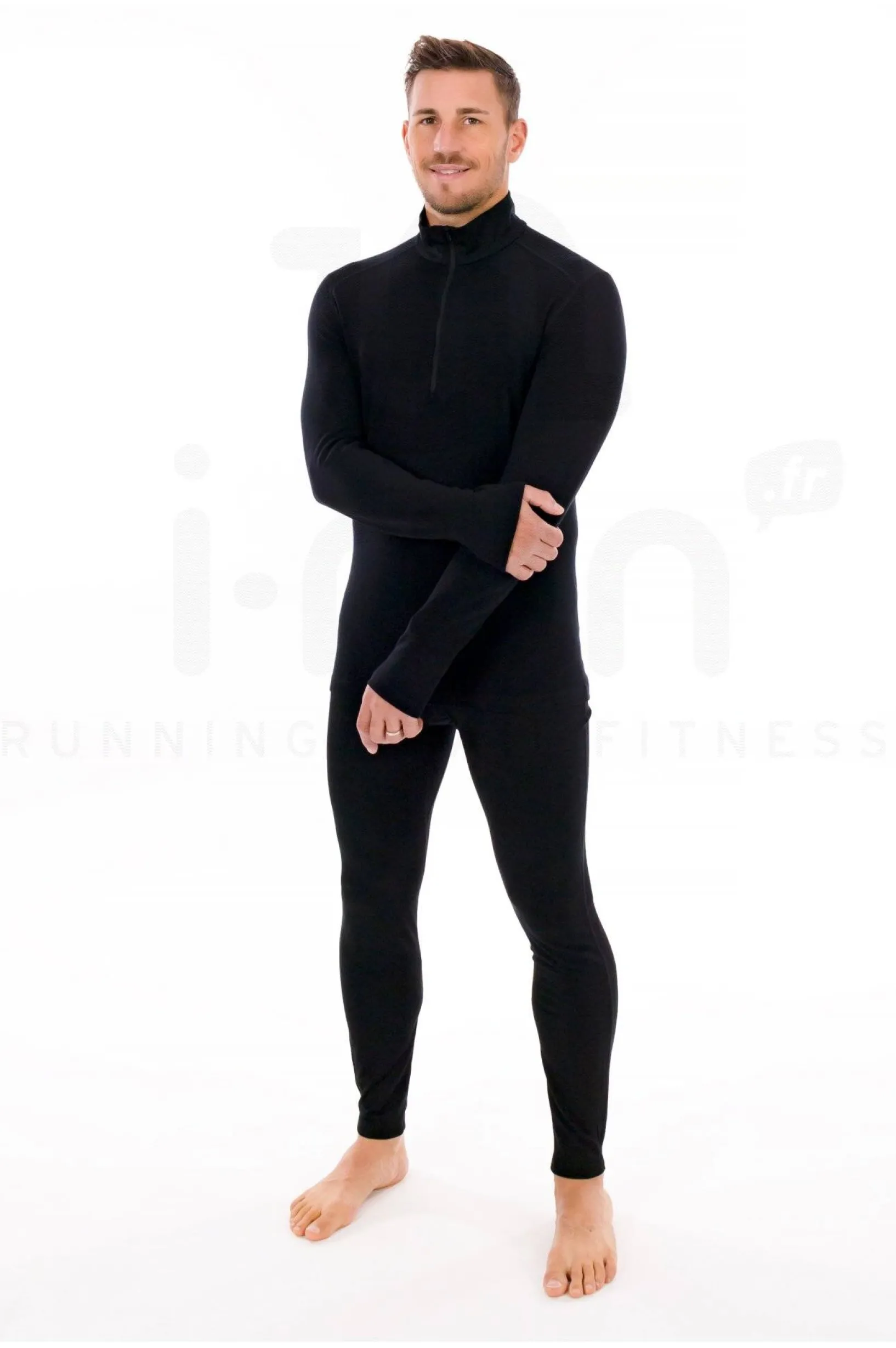 Homme Icebreaker Manches Longues^260 Tech Mérinos Half Zip