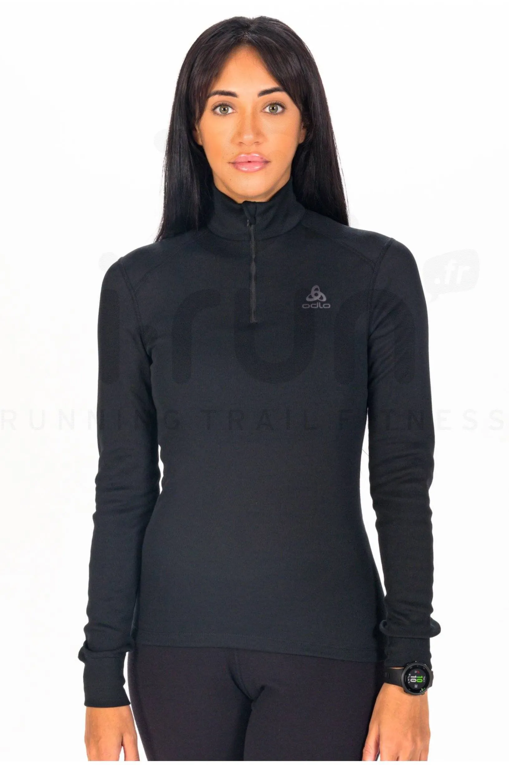 Femme Odlo Manches Longues^Active Warm 1/2 Zip femme