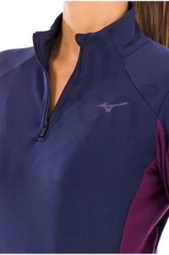 Femme Mizuno Manches Longues^Active Warmalite 1/2 Zip femme