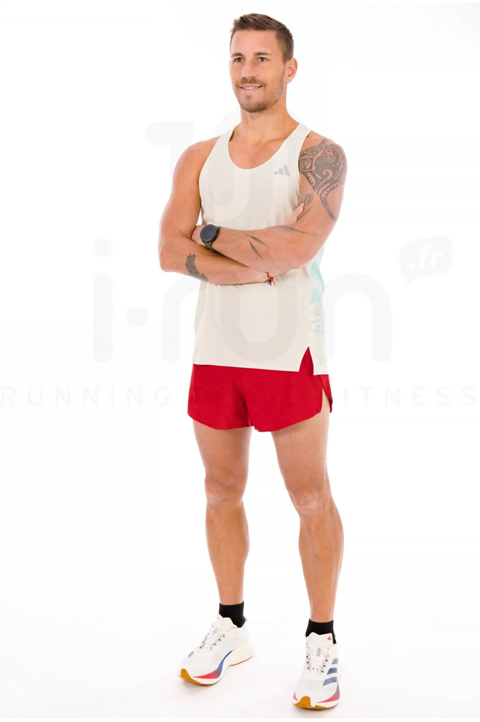 Homme adidas Collection Club^adizero Essentials Split Short