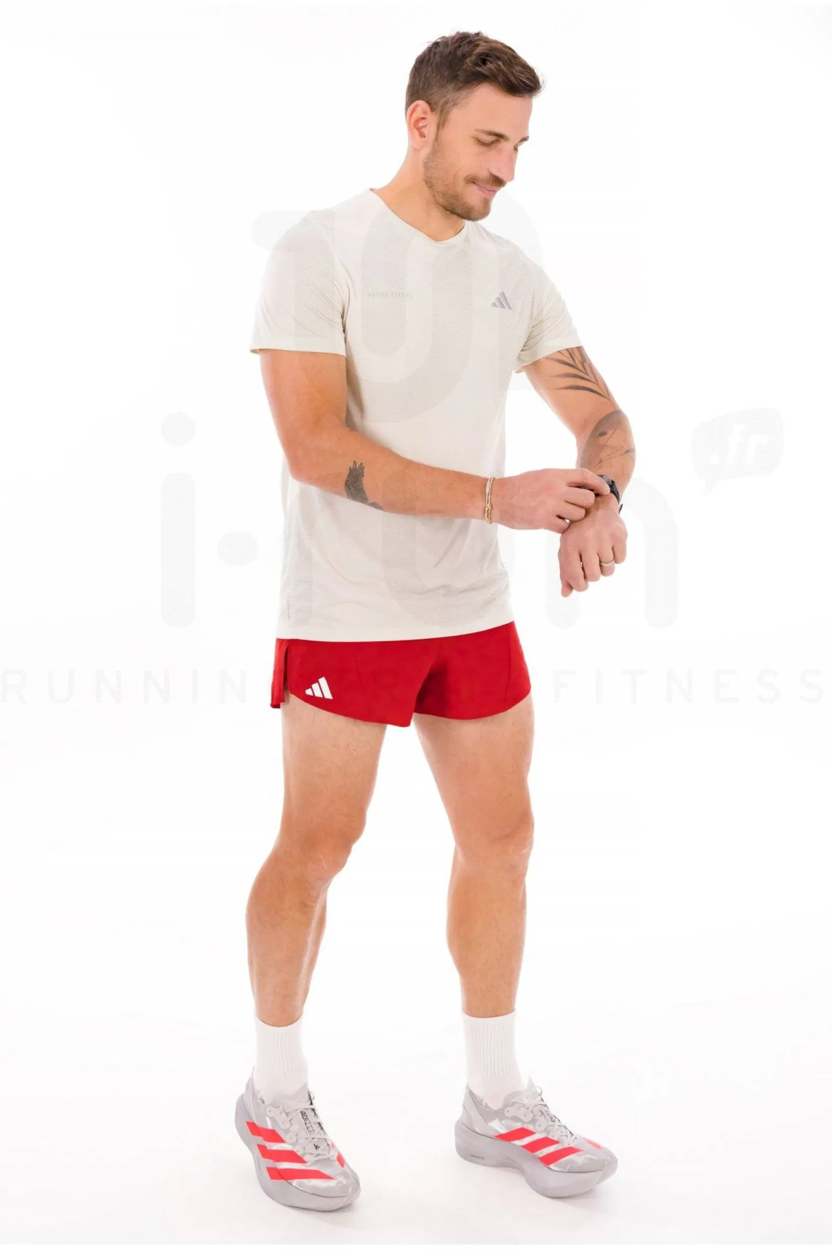 Homme adidas Collection Club^adizero Essentials Split Short