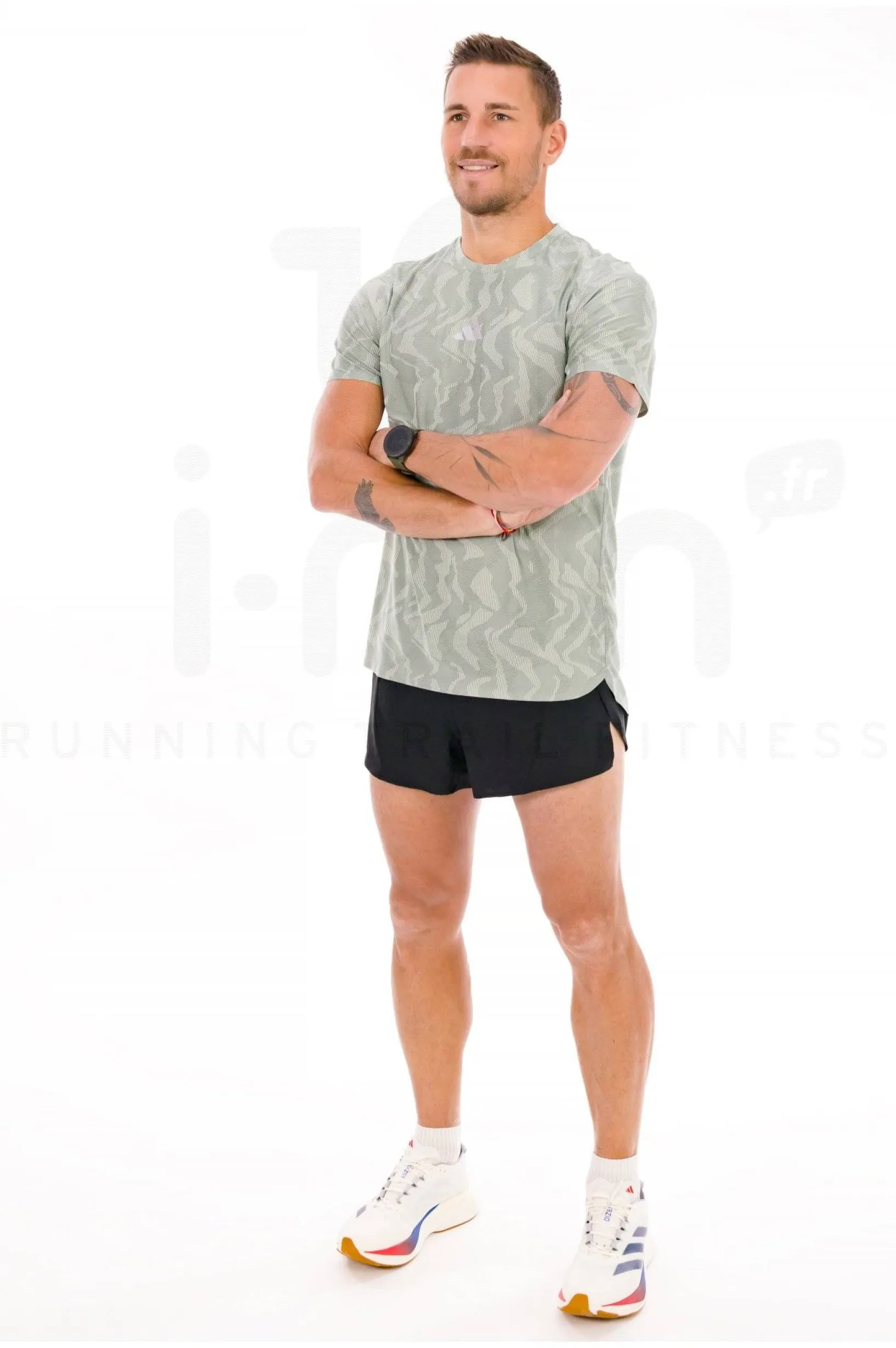 Homme adidas Collection Club^adizero Essentials Split Short