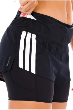 Femme adidas Shorts / Cuissards / Jupes^adizero 2i1 femme