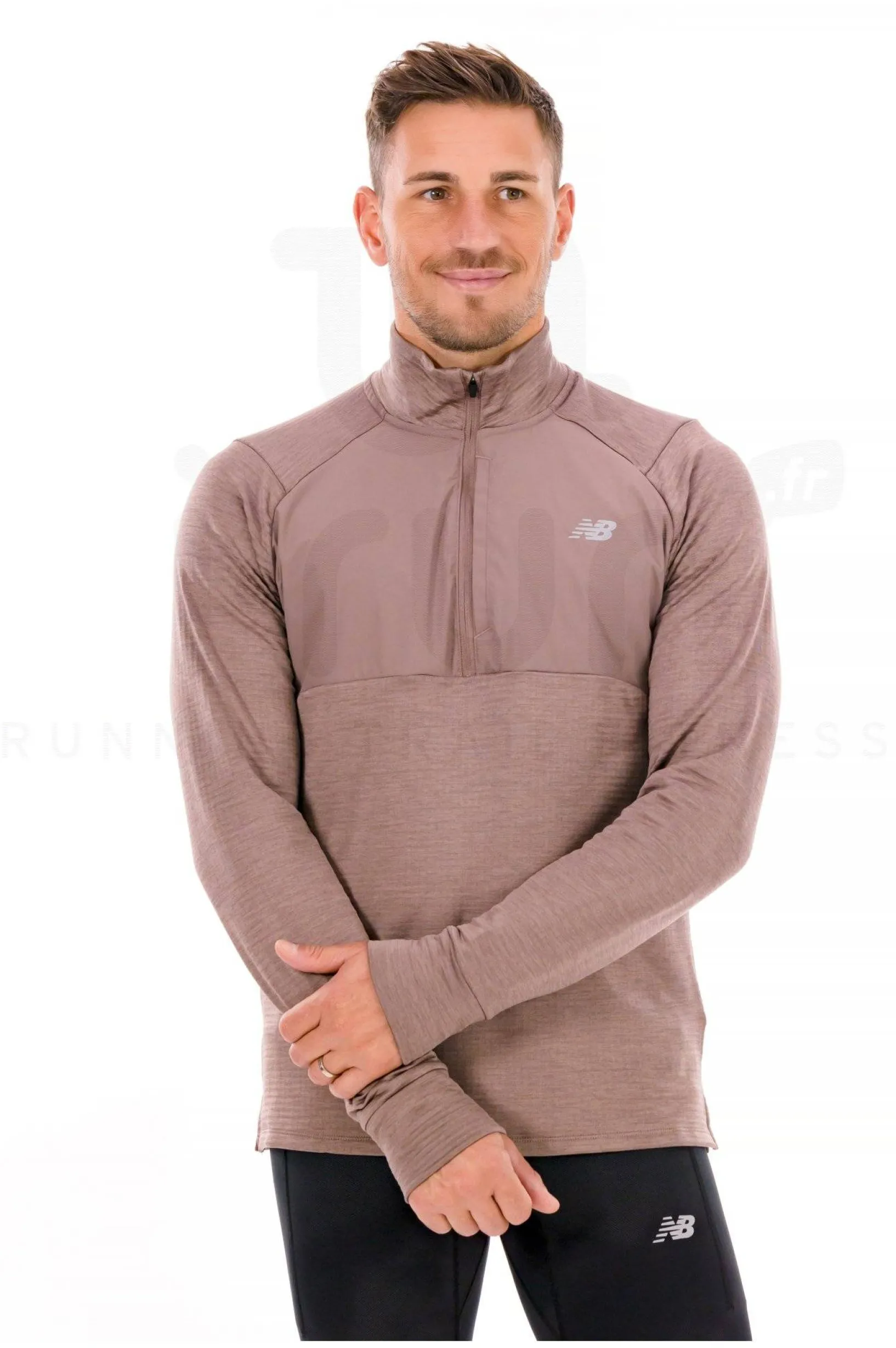 Homme New Balance Manches Longues^Athletics Heat Grid