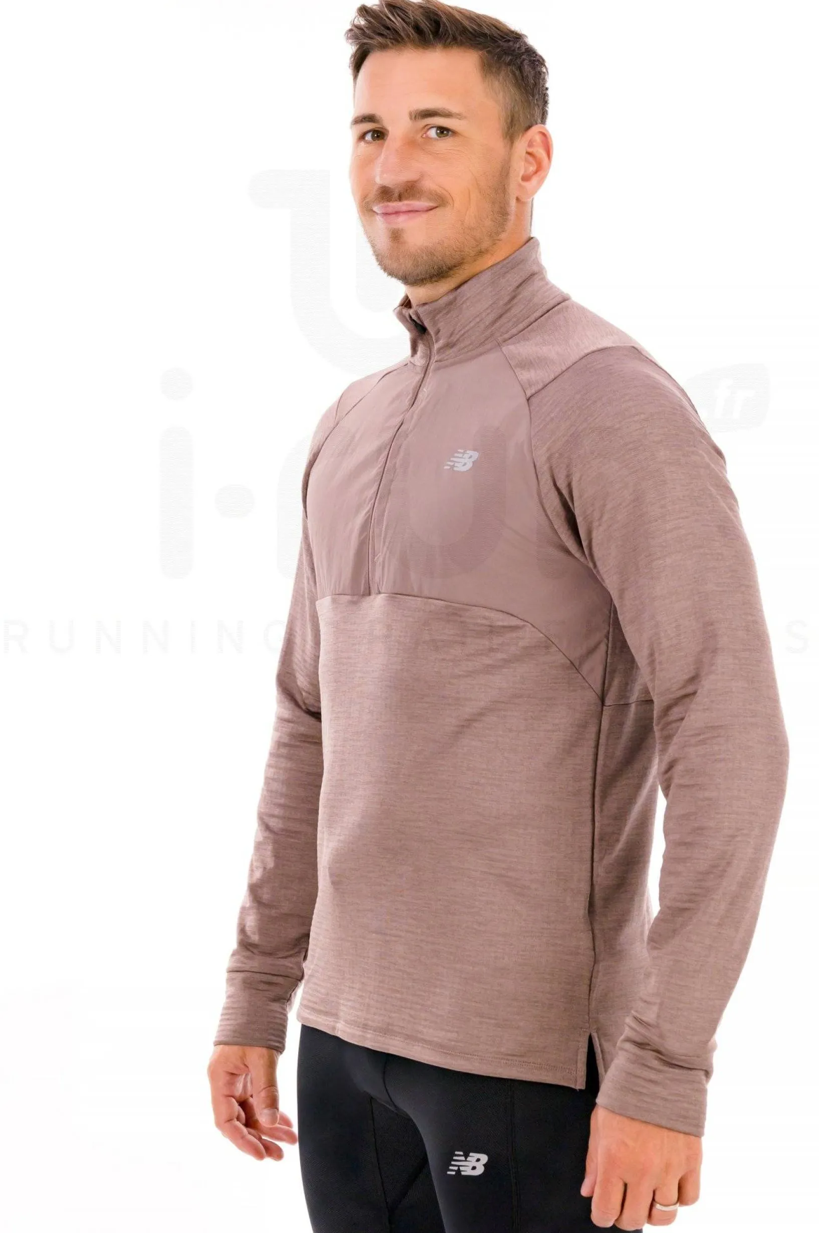 Homme New Balance Manches Longues^Athletics Heat Grid