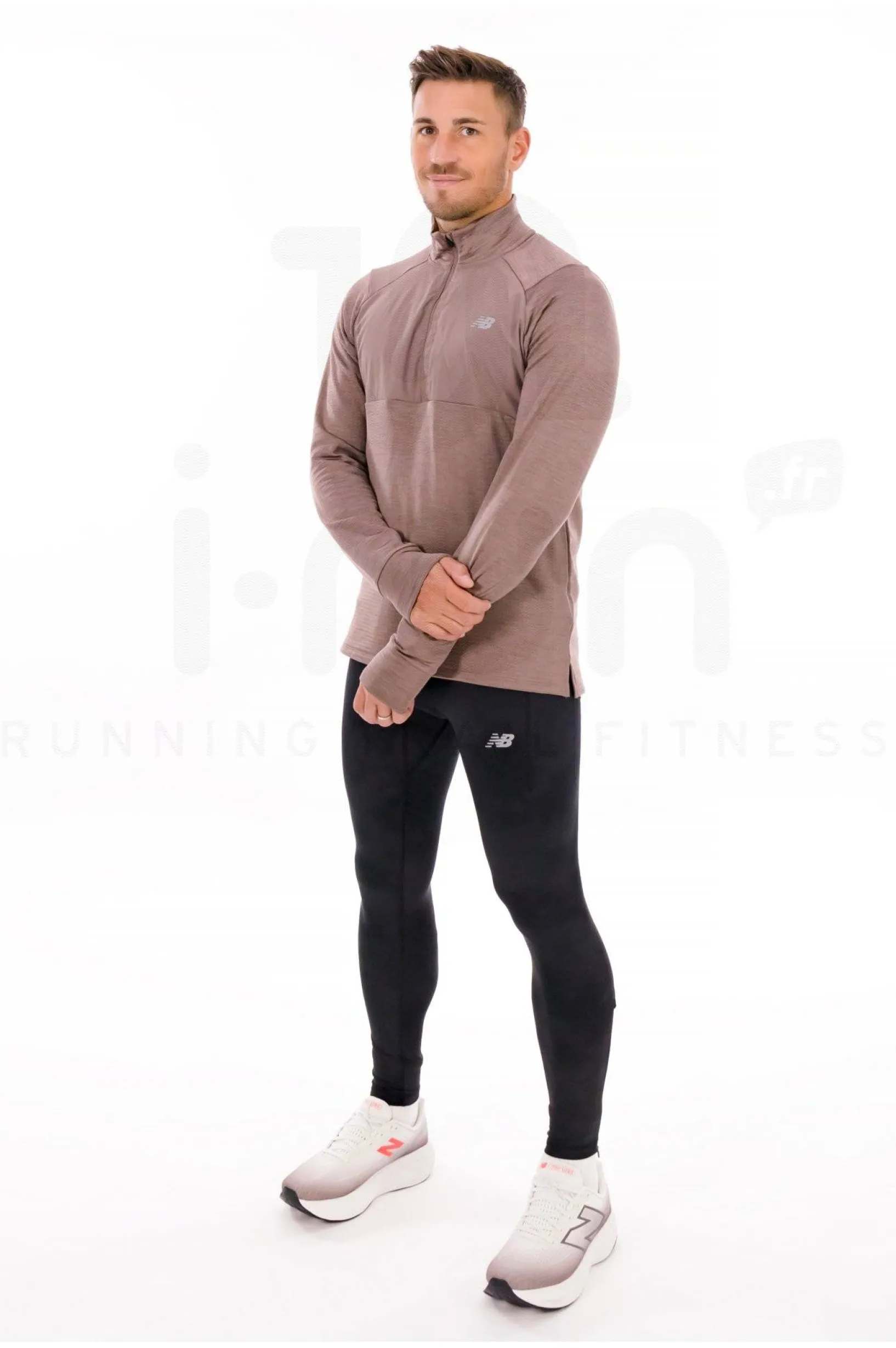 Homme New Balance Manches Longues^Athletics Heat Grid