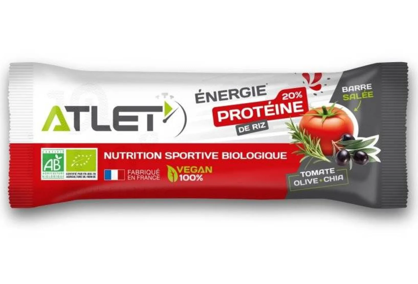 Atlet Barres^Barre énergétique protéinée - tomate olive chia