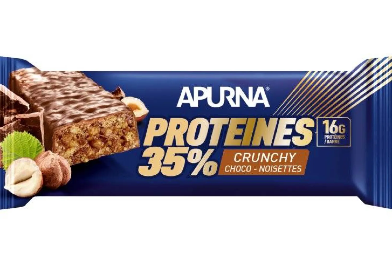 Apurna Protéines / Récupération^Barre Protéinée - Crunchy Chocolat Noisettes
