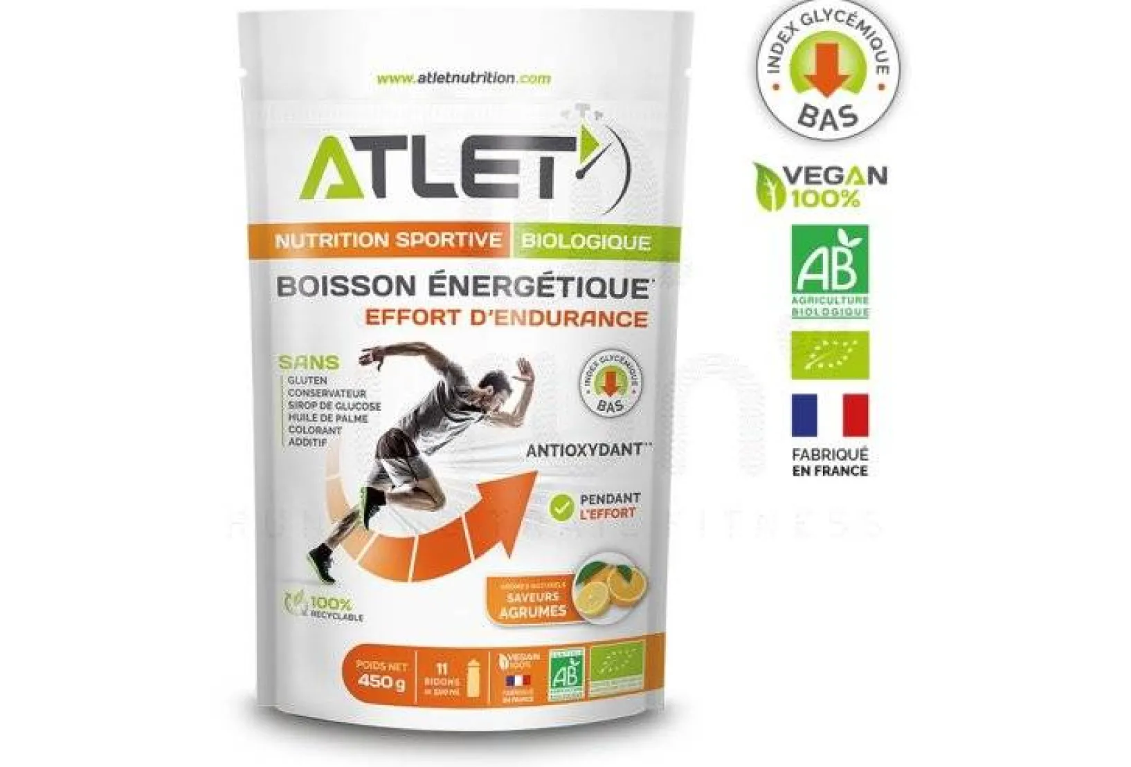 Atlet Boissons^Boisson Énergétique - Agrumes