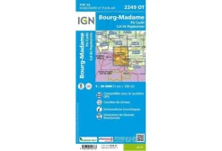 Carte IGN Cartes^Bourg-Madame 2249OT