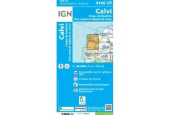 Carte IGN Cartes^Calvi 4149OT