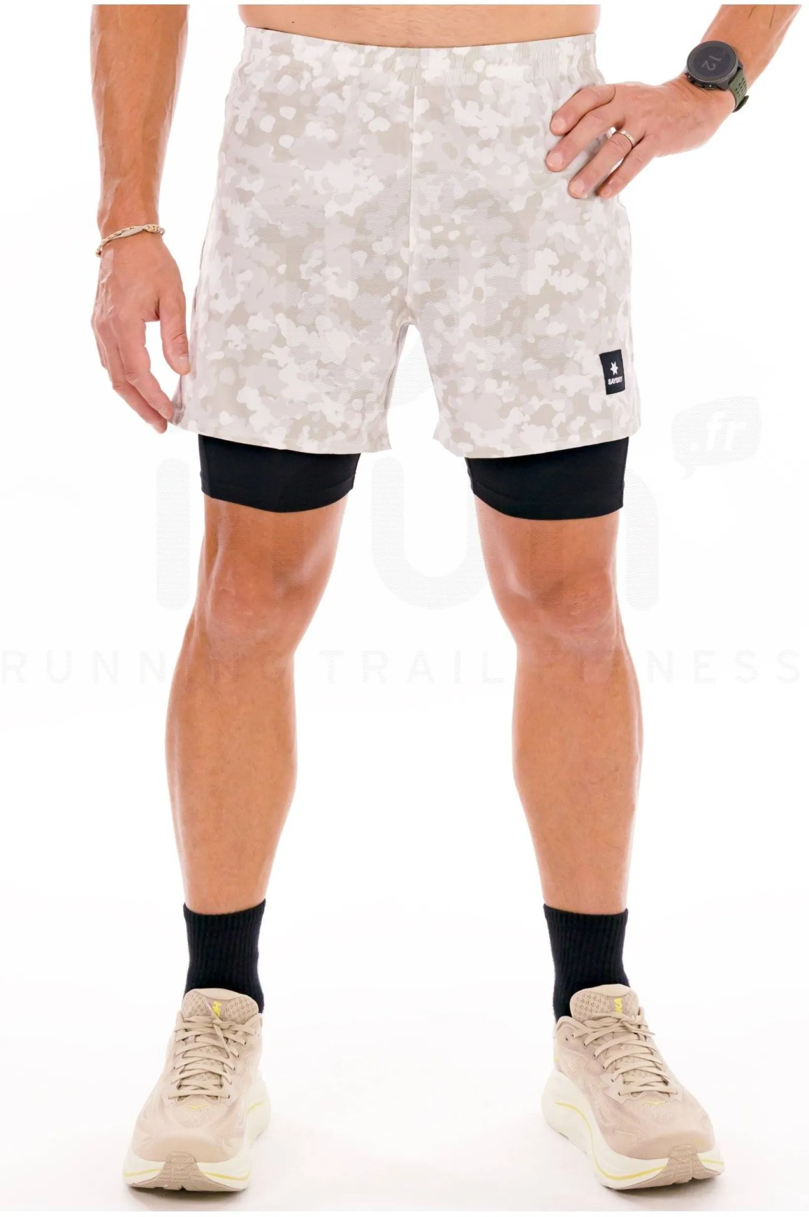 Homme Saysky Shorts / Cuissards^Camo Pace 2 en 1