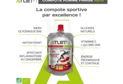 Atlet Gels^Compote énergétique Bio - Pomme et fraise