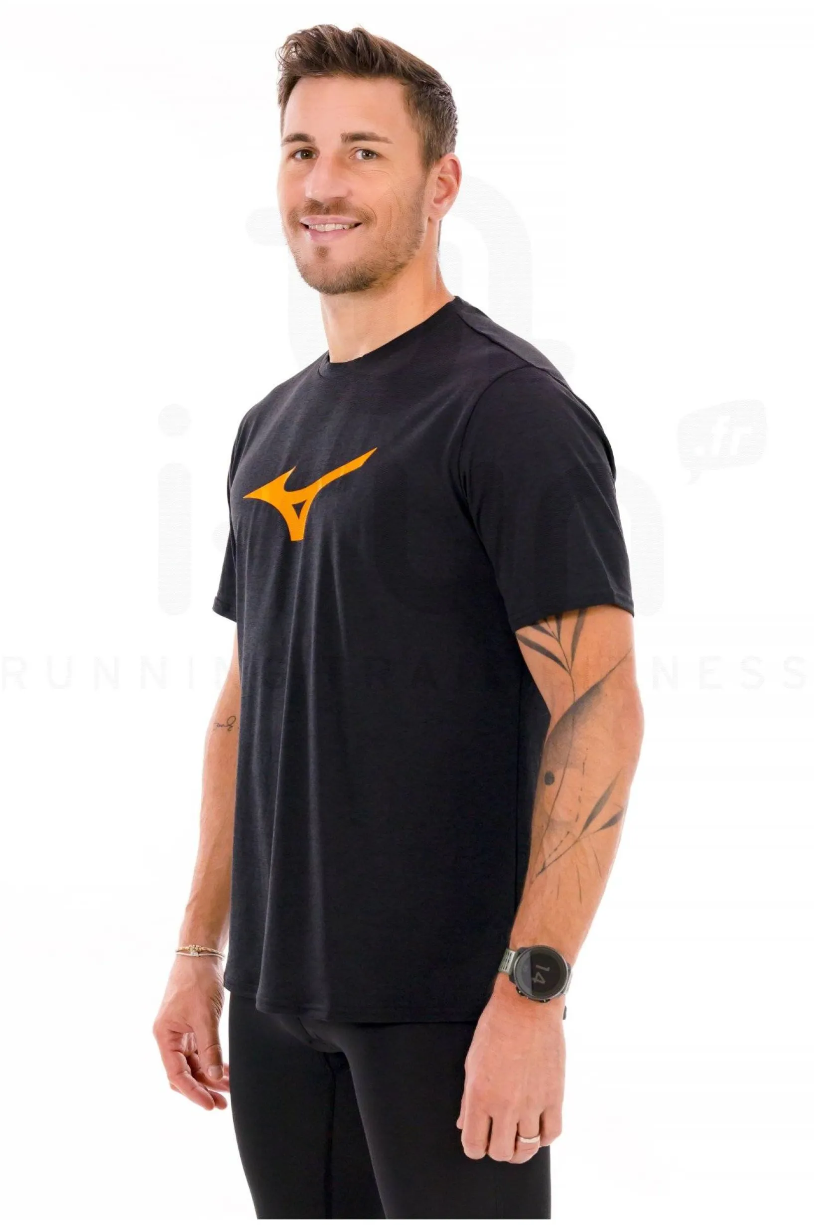 Homme Mizuno Manches Courtes^Core Runbird