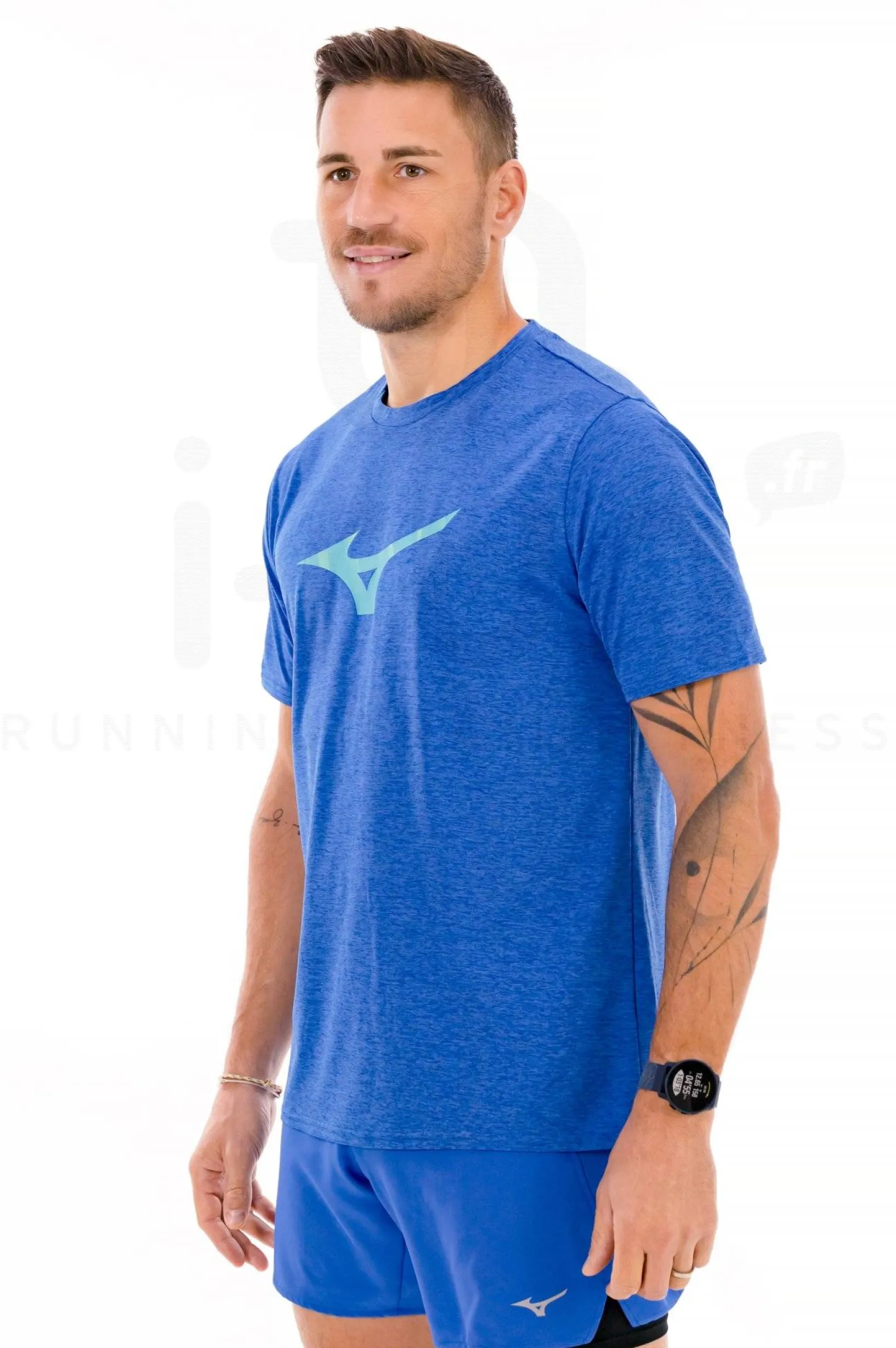 Homme Mizuno Manches Courtes^Core Runbird