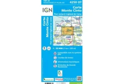 Carte IGN Cartes^Corte Monte Cinto 4250OT