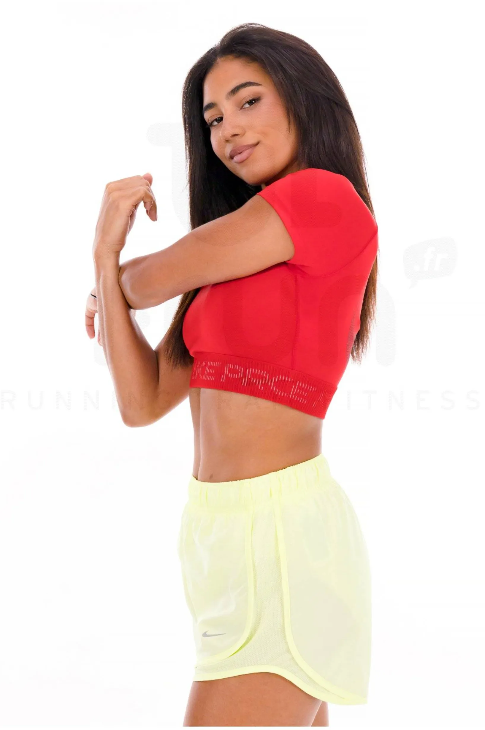 Femme Nike Manches Courtes^Crop Pro GX femme