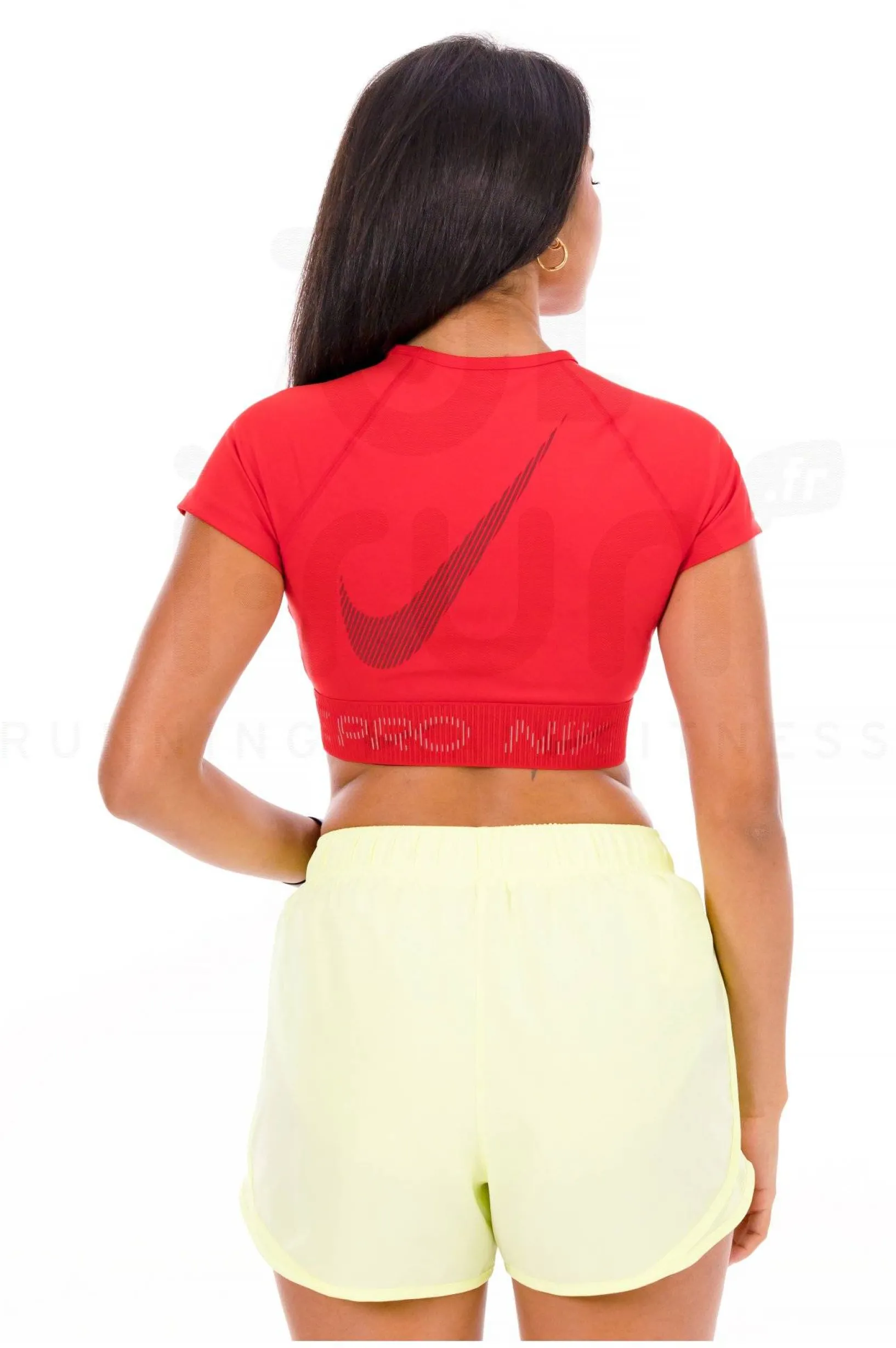 Femme Nike Manches Courtes^Crop Pro GX femme