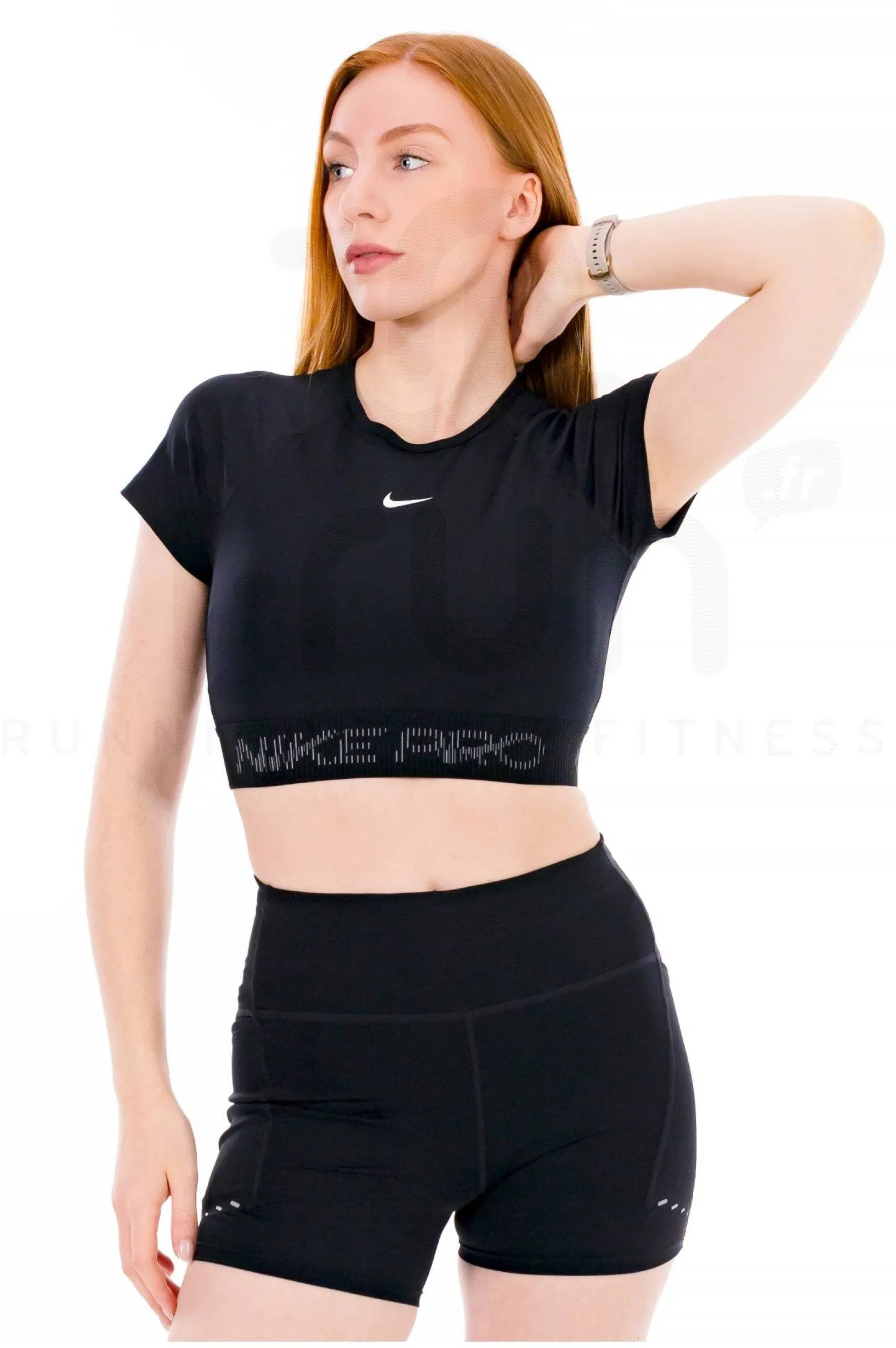 Femme Nike Manches Courtes^Crop Pro GX femme