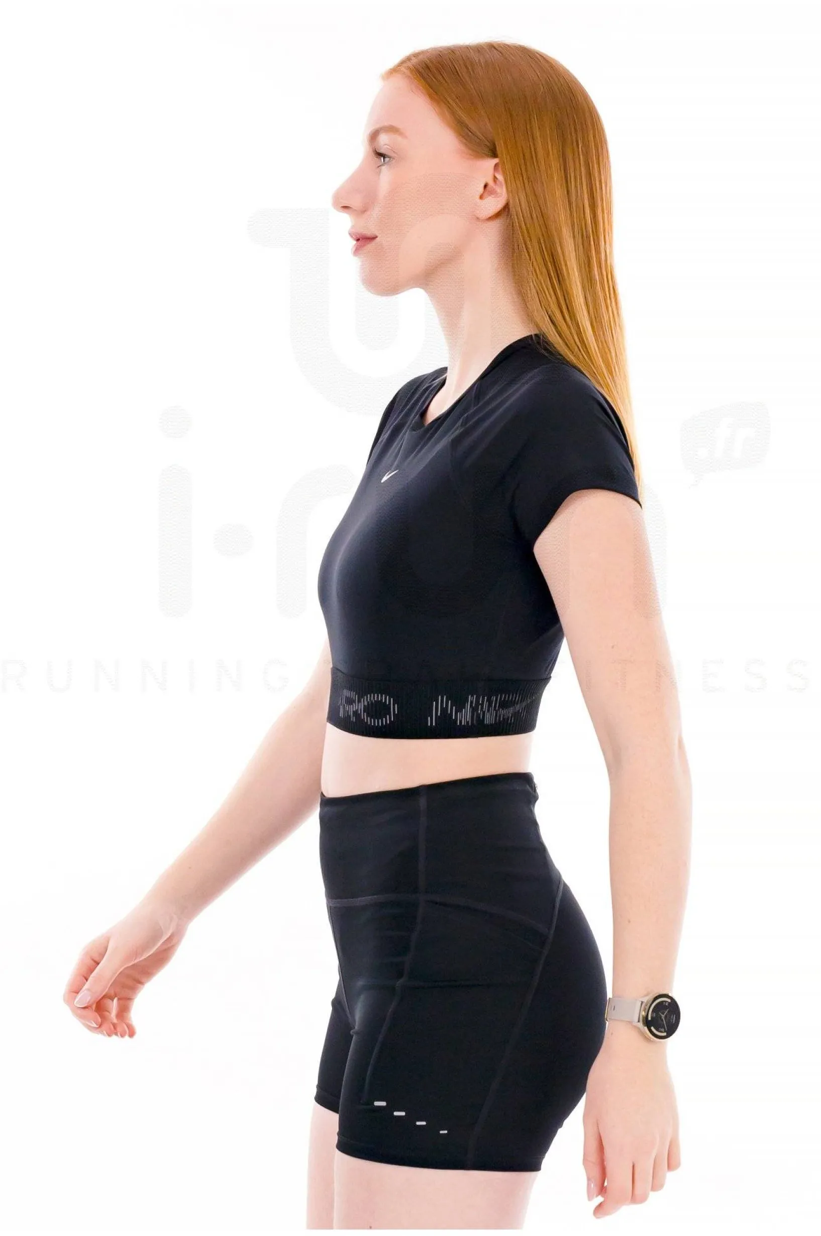 Femme Nike Manches Courtes^Crop Pro GX femme