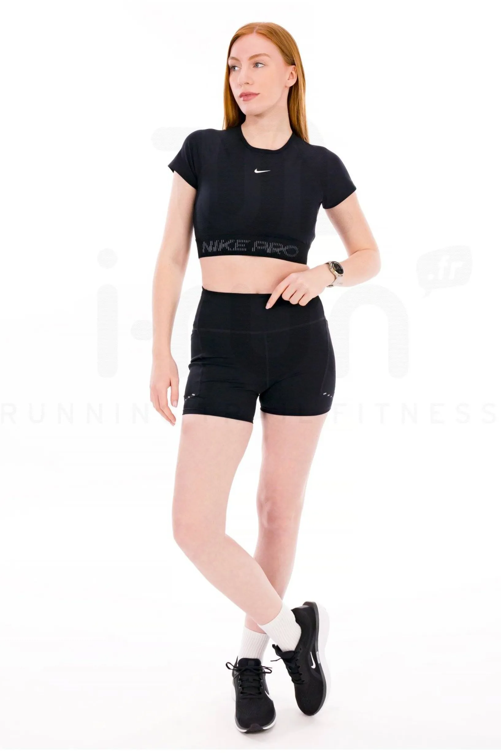 Femme Nike Manches Courtes^Crop Pro GX femme