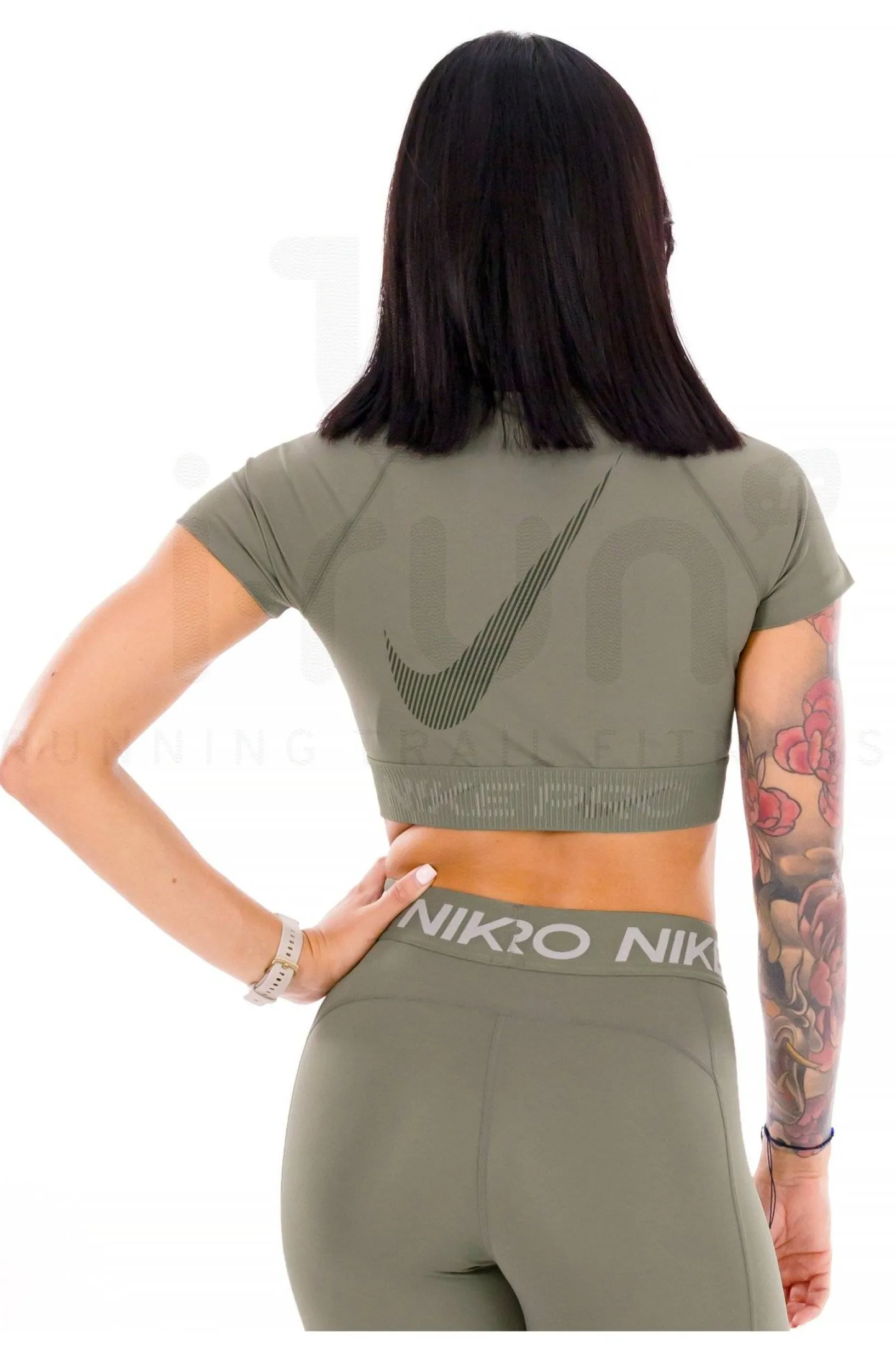 Femme Nike Manches Courtes^Crop Pro GX femme