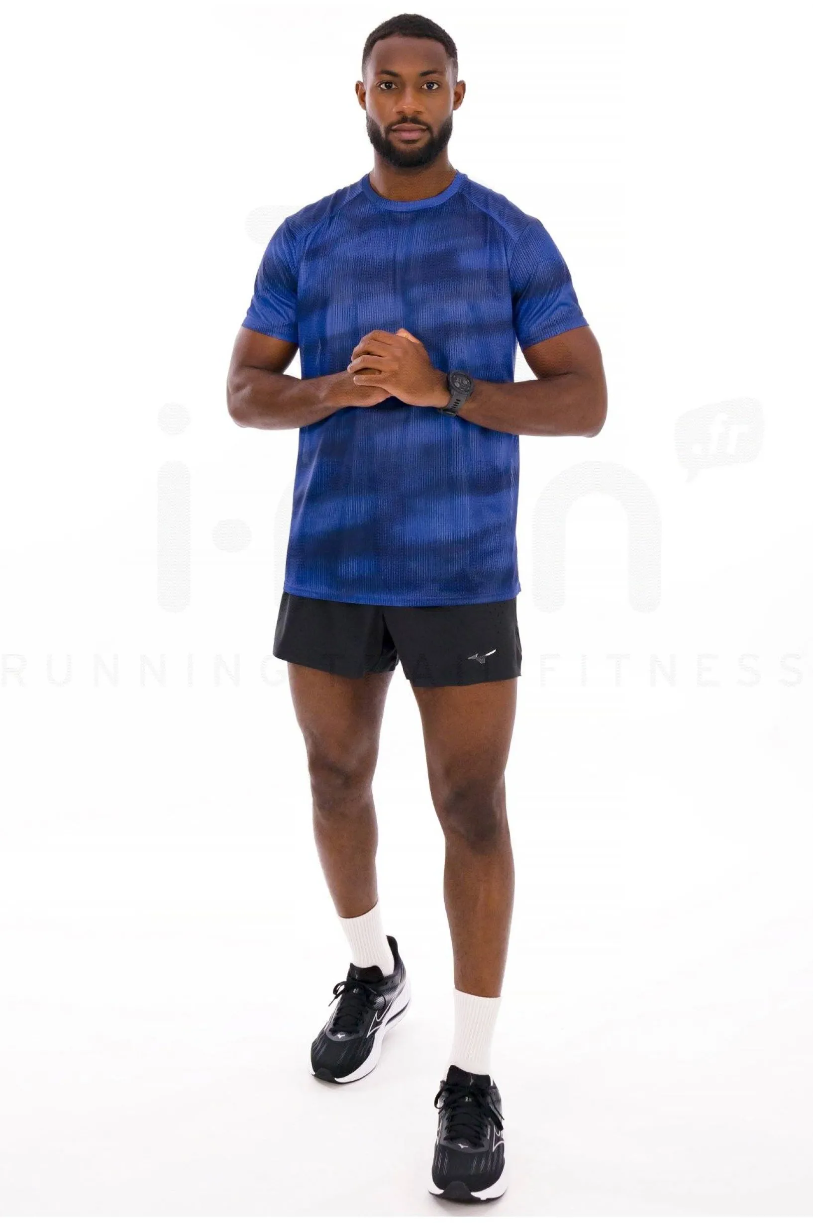 Homme Mizuno Manches Courtes^DryAeroFlow Graphic