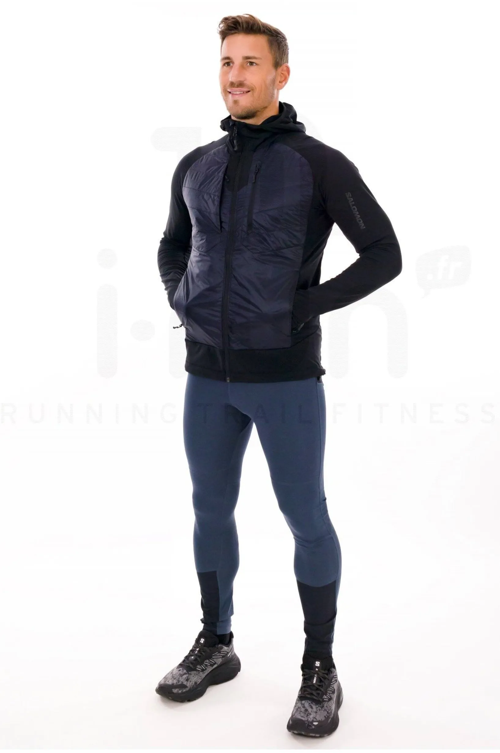 Homme Salomon Vestes & Coupe Vent^Elixir Hybrid Hooded M