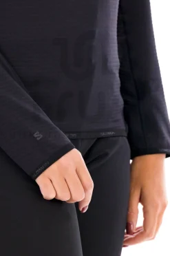 Femme Salomon Manches Longues^Essential Lightwarm 1/4 zip femme