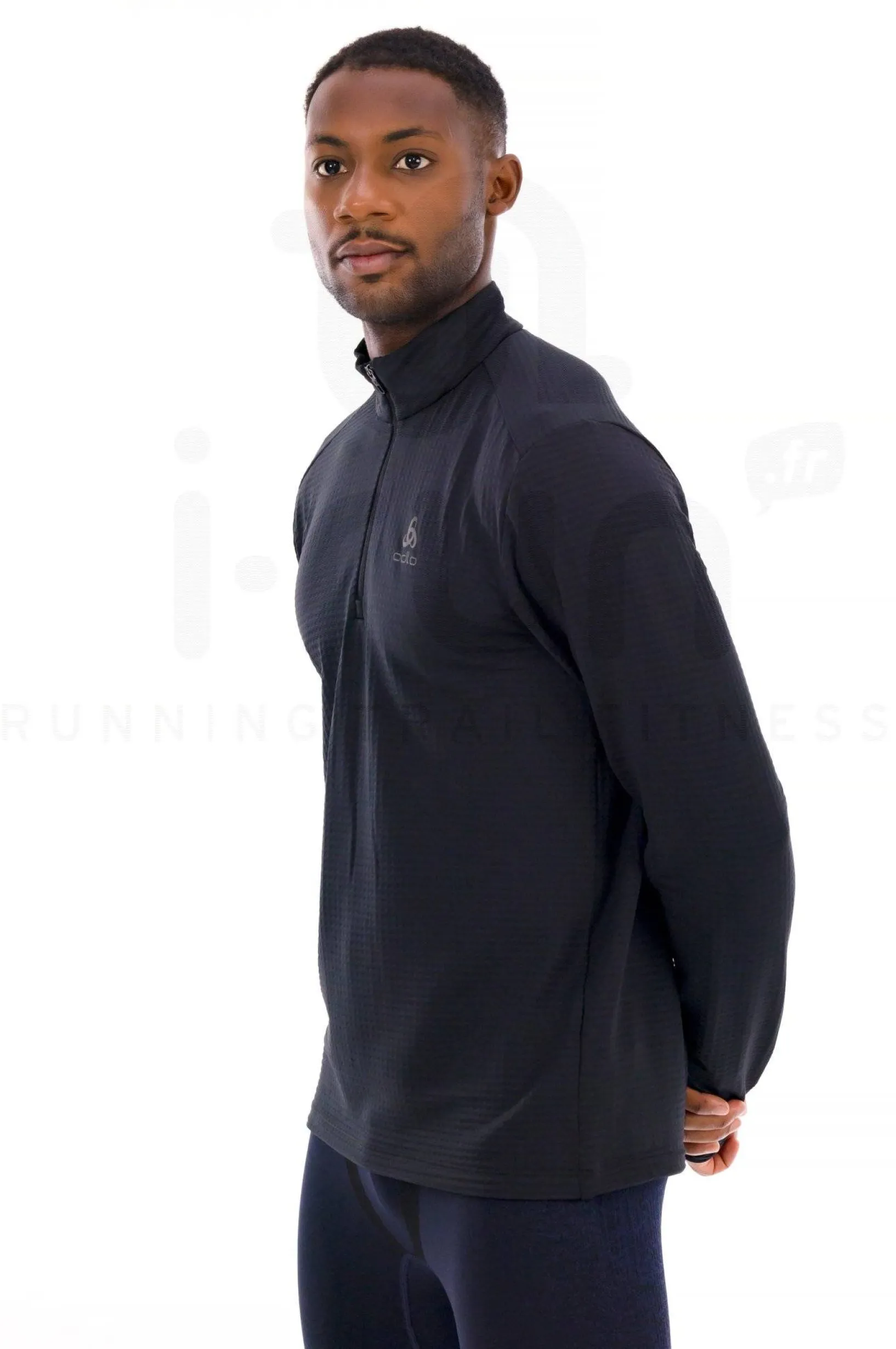 Homme Odlo Manches Longues^Essential Thermal 1/2 Zip