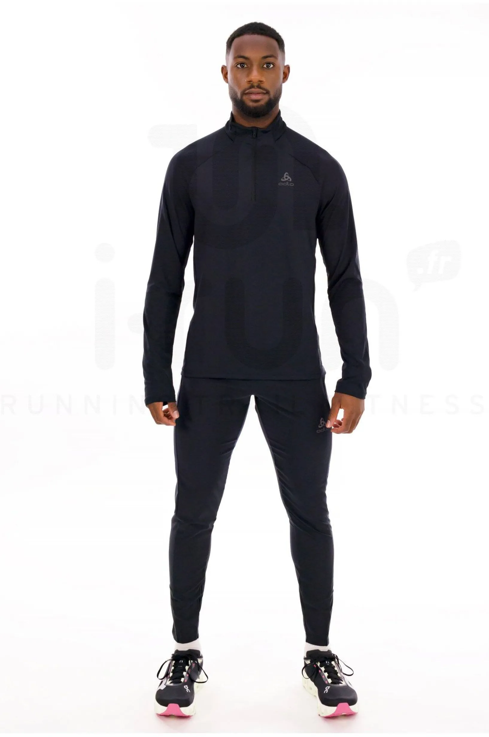 Homme Odlo Manches Longues^Essentials Ceramiwarm 1/2 Zip