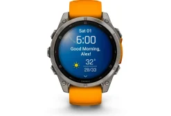 Garmin Cardio-Gps^Fenix 8 AMOLED Sapphire Titane