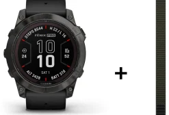 Garmin Cardio-Gps^Fenix 7X Pro Sapphire Solar Titane