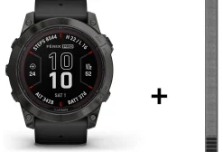 Garmin Cardio-Gps^Fenix 7X Pro Sapphire Solar Titane