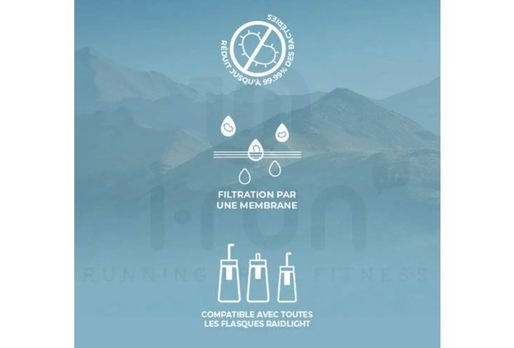 Raidlight Sac Hydratation / Gourde^Filtre à eau