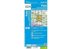Carte IGN Cartes^Foix 2147ET