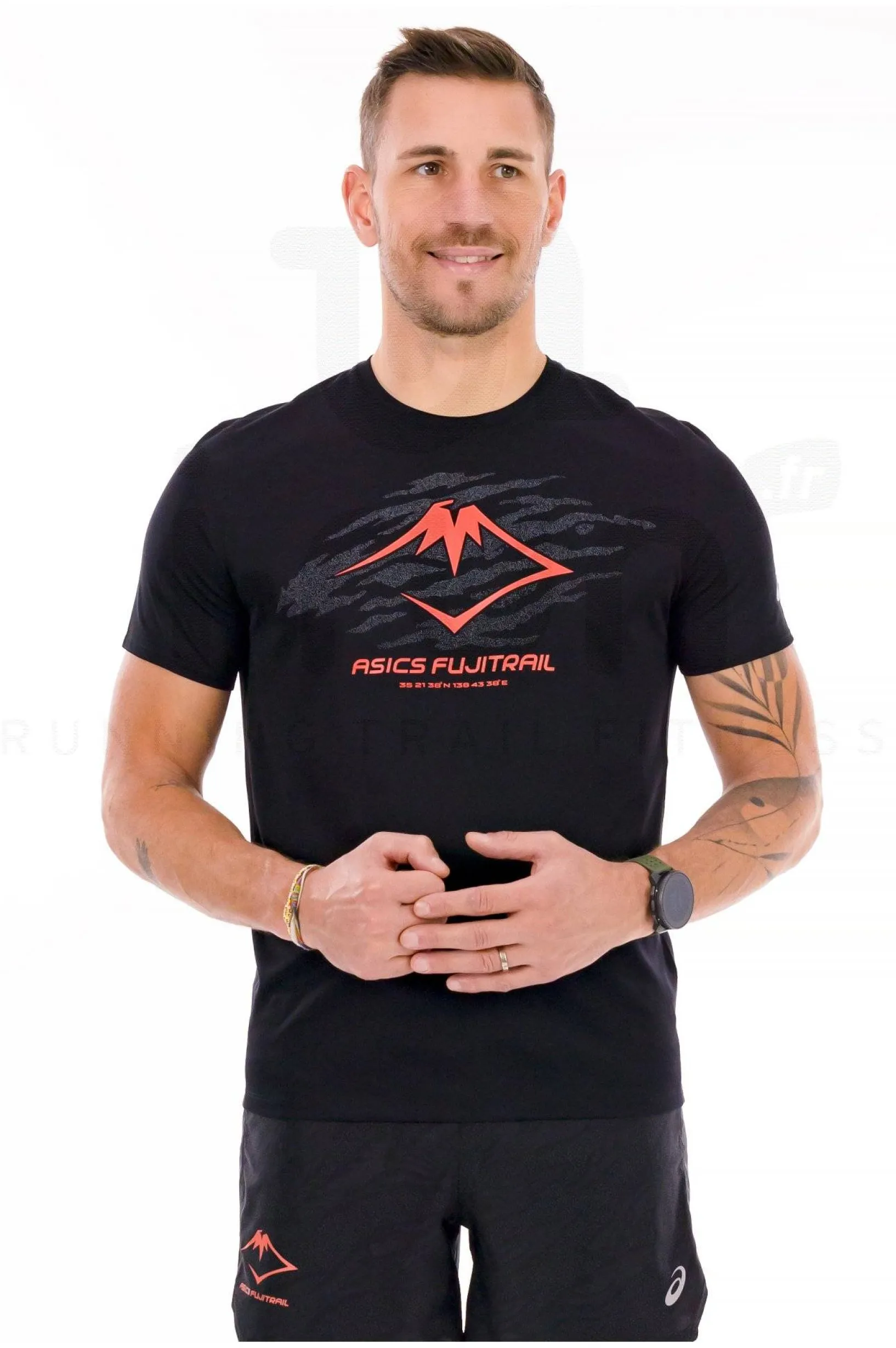 Homme Asics Manches Courtes^Fujitrail Logo