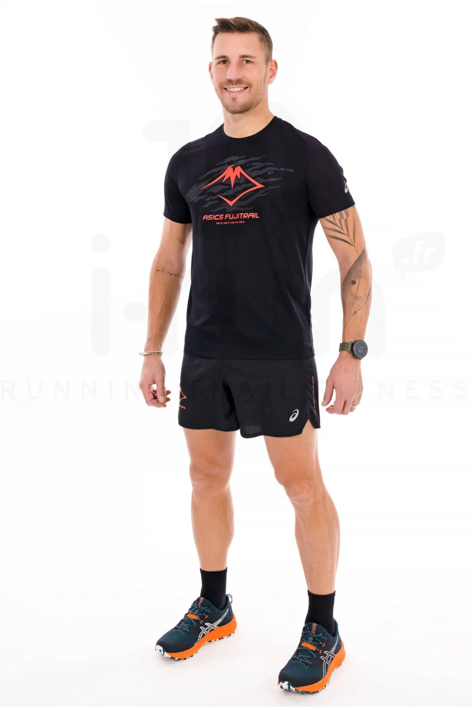 Homme Asics Manches Courtes^Fujitrail Logo