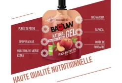 Baouw Gels^Gel naturel bio - Pêche - Thé matcha