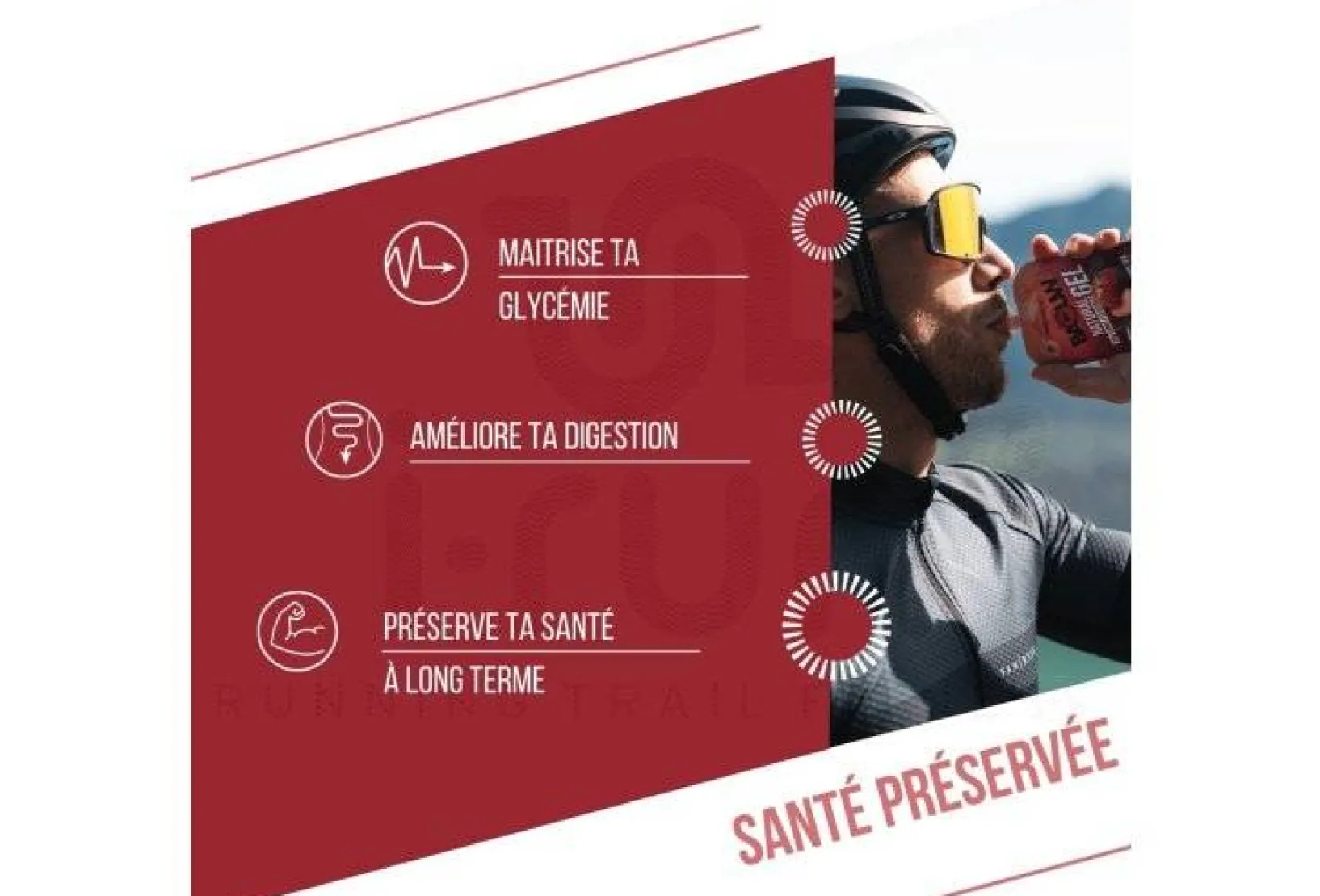 Baouw Gels^Gel naturel bio - Pêche - Thé matcha