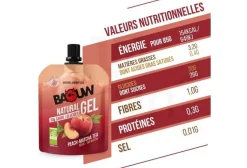 Baouw Gels^Gel naturel bio - Pêche - Thé matcha