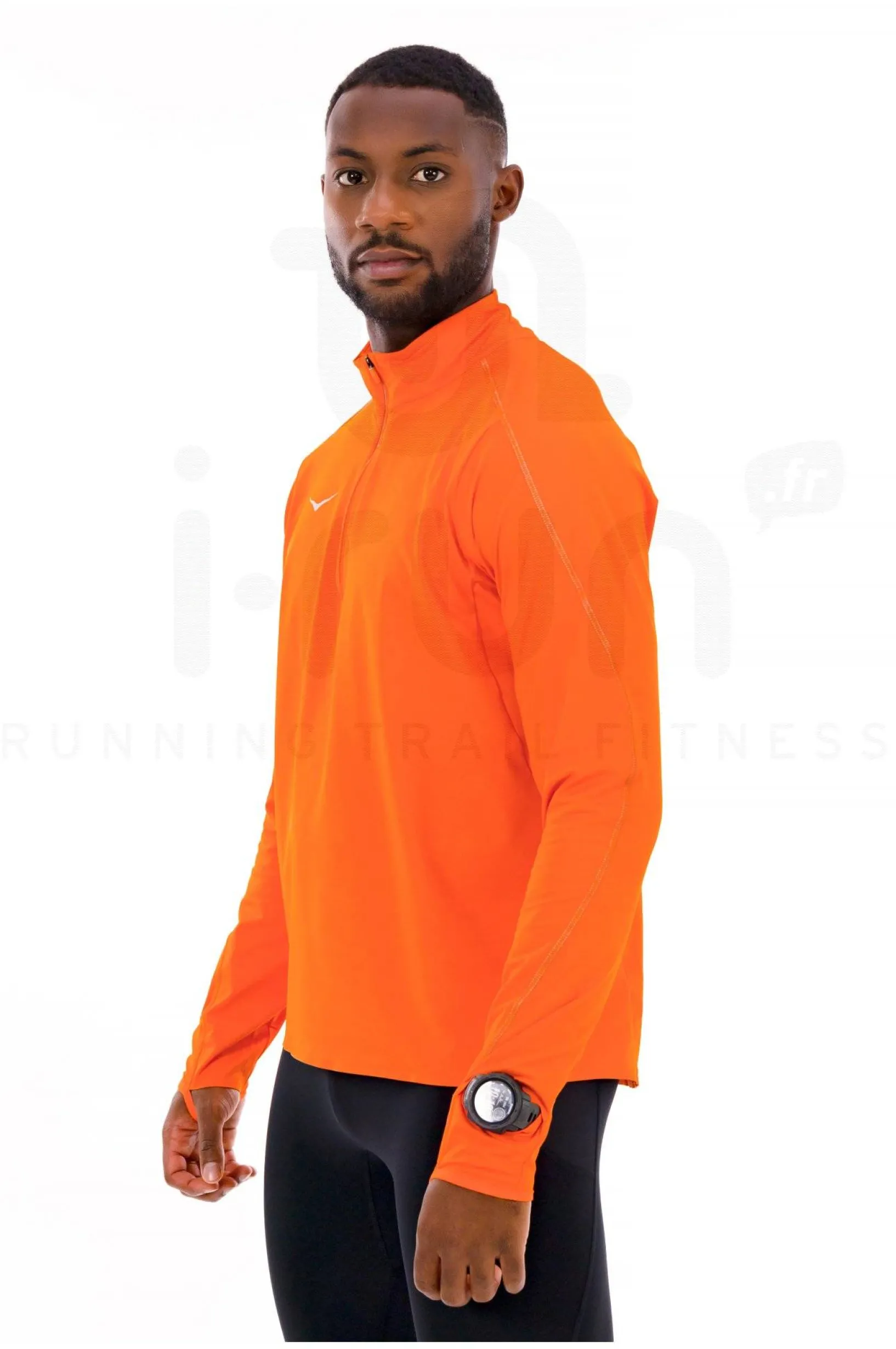 Homme Hoka One One Manches Longues^Glidetech 1/4 zip