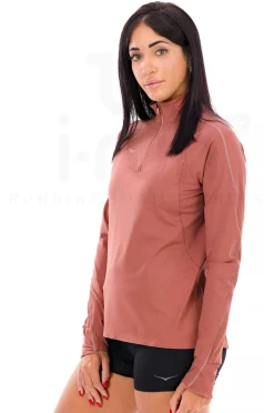 Femme Hoka One One Manches Longues^Glidetech 1/4 zip femme