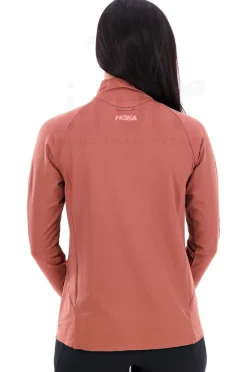 Femme Hoka One One Manches Longues^Glidetech 1/4 zip femme