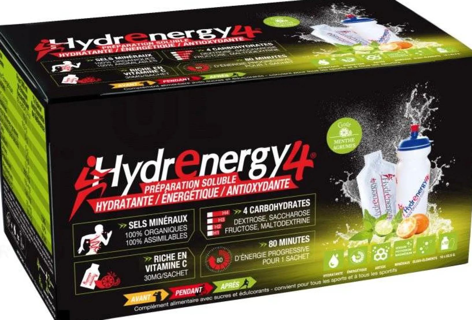 Hydrenergy Boissons^H4 - Menthe agrumes