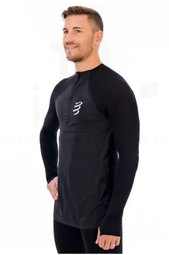Homme Compressport Manches Longues^Hurricane Windproof Seamless