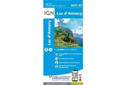 Carte IGN Cartes^Lac d'Annecy 3431OT